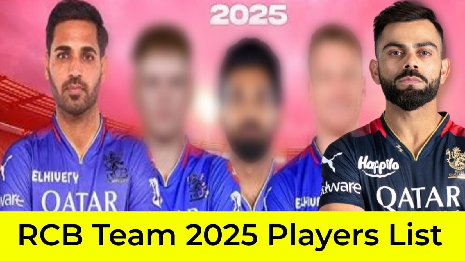 RCB Team 2025 Players List :